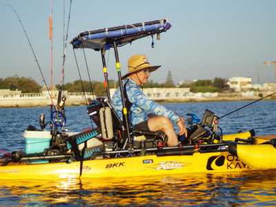 La pesca a bordo di un kayak